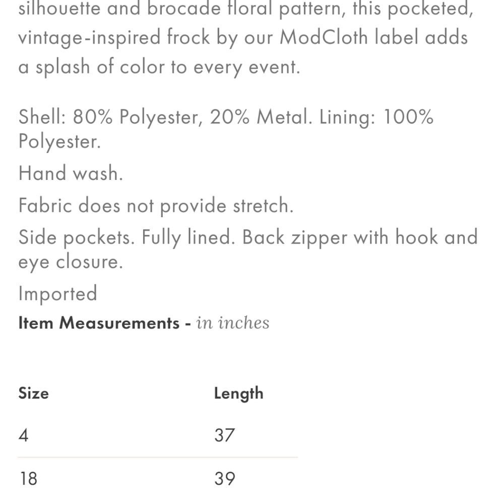 Modcloth RSVP Ready Sleeves Dress Size 4 - Picture 7 of 7